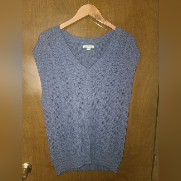 American Eagle blue Sweater Vest Size l - Picture 1 of 5